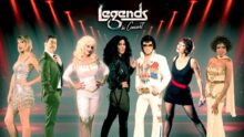 Legends in Concert tribute artists performing live on stage with full band and dancers at The Palms in Melbourne.