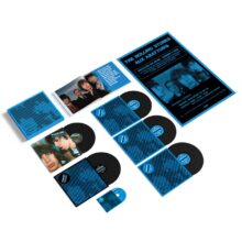 Photo: The Rolling Stones Black and Blue 2025 Super Deluxe Box Set featuring 5LP marbled vinyl, Blu-ray, 100-page book, and replica 1976 tour poster.