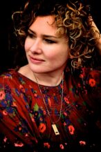 Suzannah Espie performing live at the Sea of Lights album launch in 2012
