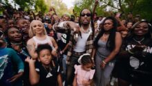 Metro Boomin with Quavo, Breskii & YKNIECE in the “Take Me Thru Dere” video.