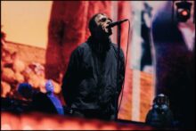 Liam Gallagher of Oasis in Melbourne by Harriet K Bols supplied Scrabble PR