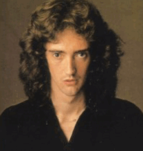 Robert Taylor of Dragon performing live in the late 1970s