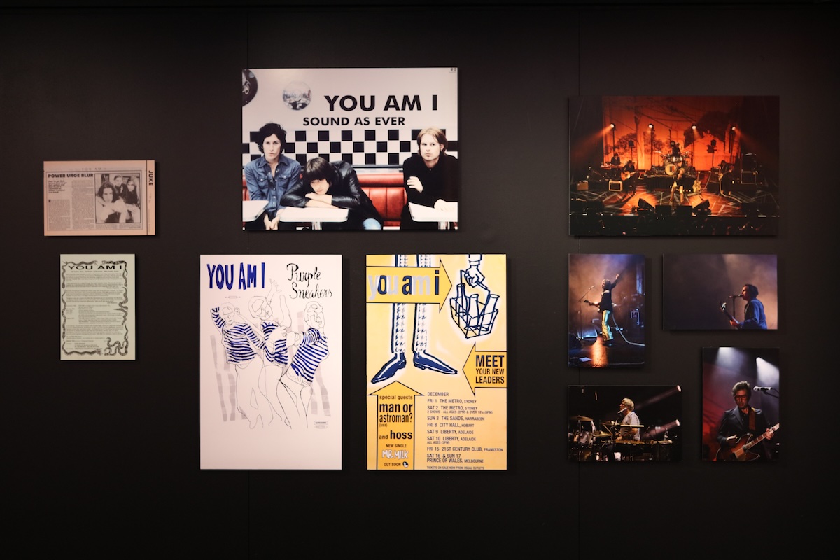 You Am I exhibition display at the Australian Music Vault