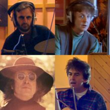 Never-before-seen 1994 studio footage of Paul McCartney, George Harrison and Ringo Starr collaborating on Free As A Bird for The Beatles Anthology