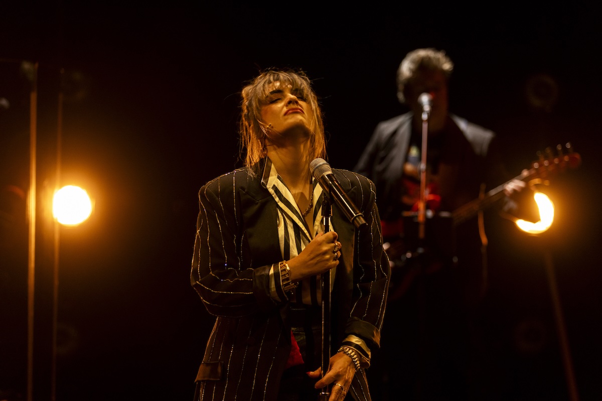 Sheridan Harbridge in Amplified at BELVOIR. Photo by Brett Boardman