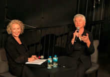 Zan Rowe and Baz Luhrmann at the Melbourne premiere of EPIC Elvis Presley In Concert