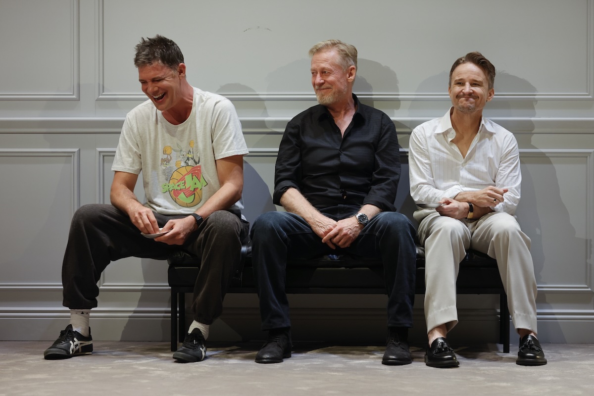 Richard Roxburgh, Damon Herriman and Toby Schmitz in Art at Comedy Theatre Melbourne