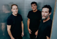 Dogstar band performing live with Keanu Reeves on bass during All In Now era