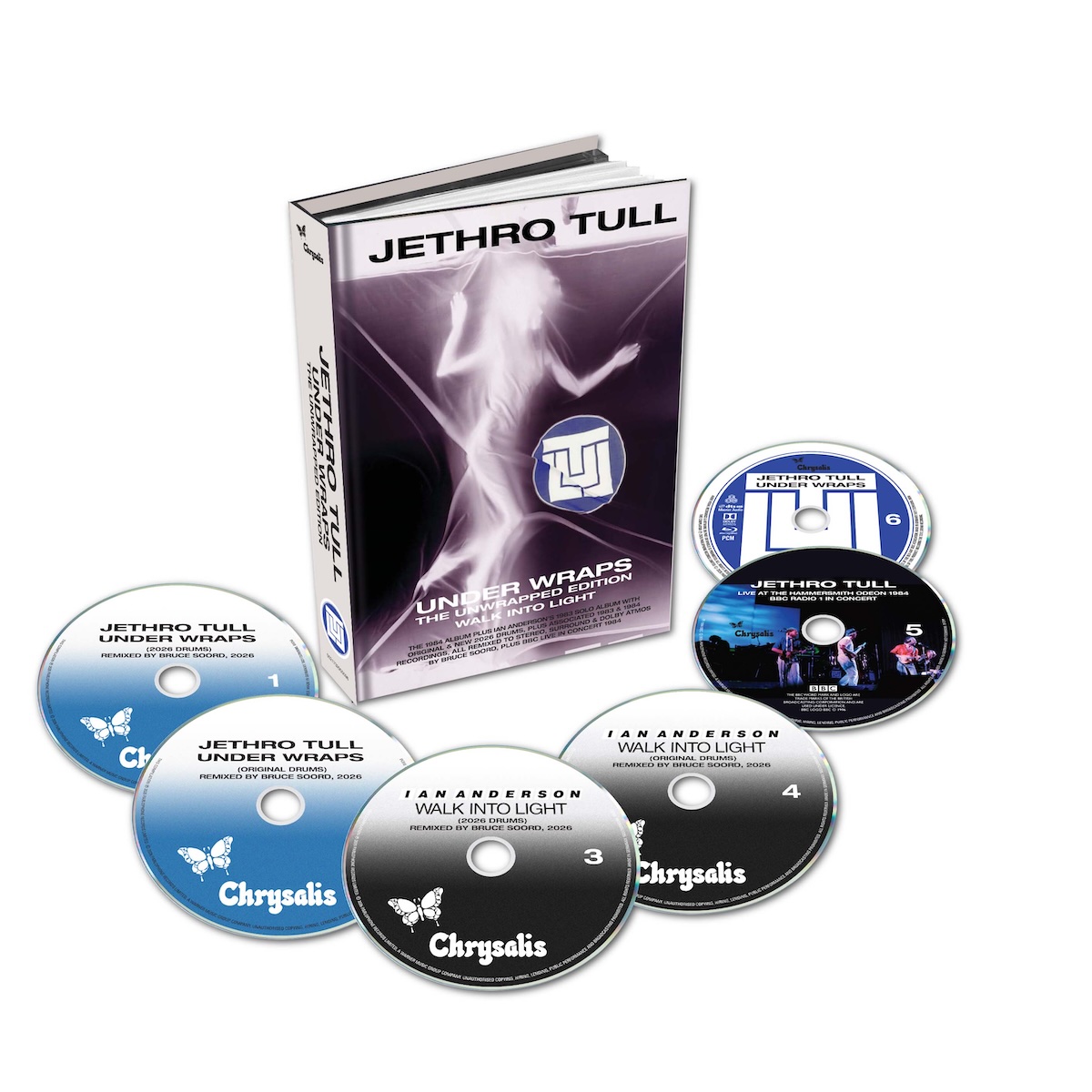 Jethro Tull Under Wraps The Unwrapped Edition 5CD and Blu Ray box set artwork