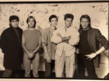 The Western Front band members including Scott Gorham during the era of the long-lost album Eureka