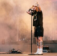 Post Malone at Marvel Stadium Melbourne 2023 photo by Winston Robinson