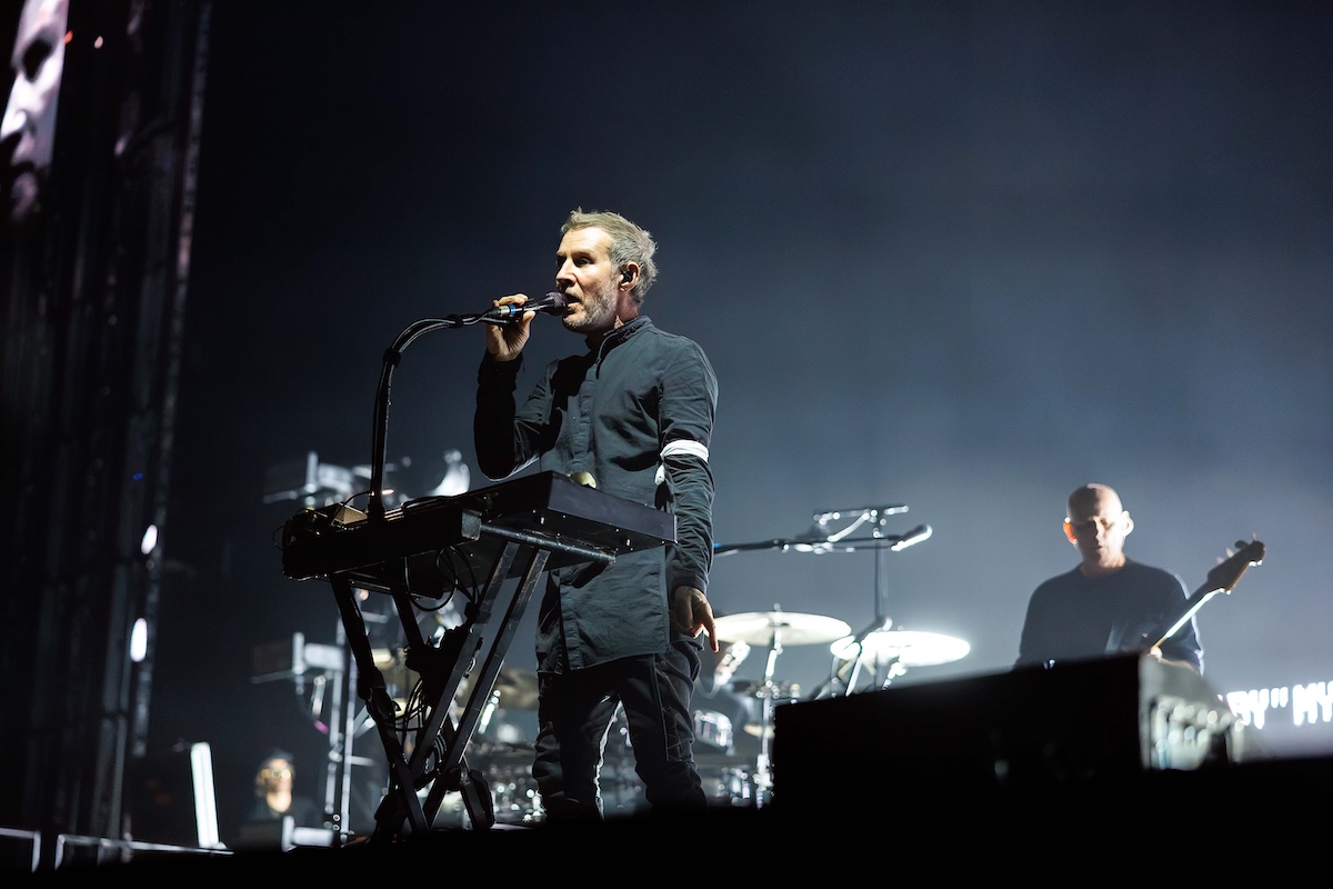Massive Attack photo by Jonathan White, Rod Laver Arena, www.instagram.com/rodlaverarena