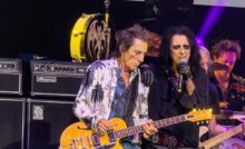 Ronnie Wood performing with Hollywood Vampires at The O2 Arena London