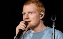 Ed Sheeran performing at Lincoln Financial Field in Philadelphia during his Loop Tour
