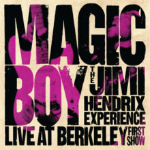 Jimi Hendrix performing with Mitch Mitchell and Billy Cox at Berkeley Community Theatre in 1970