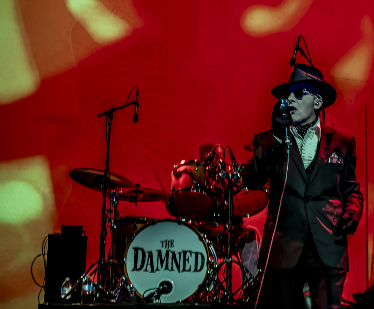 The Damned performing at The Forum in Melbourne during their Final Damnation 50th Anniversary Tour