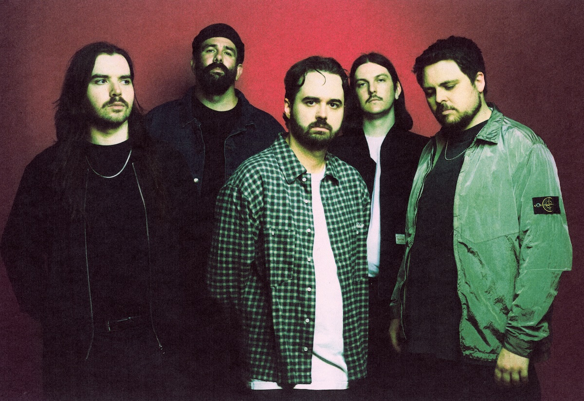Oversize vocalist Nick Nowak with the British alt-shoegaze band