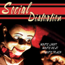 Mike Ness of Social Distortion performing live during the White Light, White Heat, White Trash era