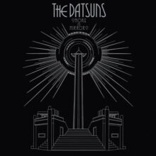 The Datsuns performing during the Smoke & Mirrors era