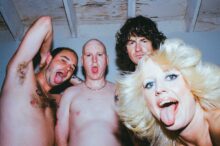 Amyl and The Sniffers performing live on stage